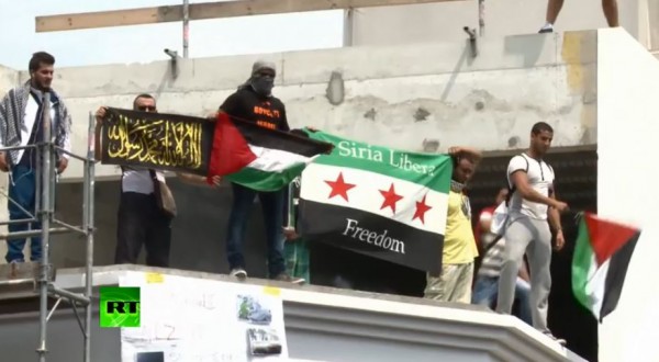 Paris pro-gaza protest_agitators